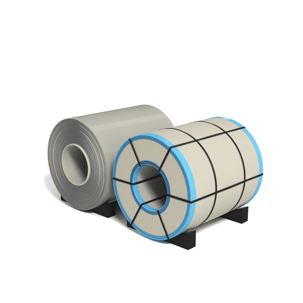 Рулон ГЦ полимер 0.35x1250 Zn60 RAL 9003 РТМ